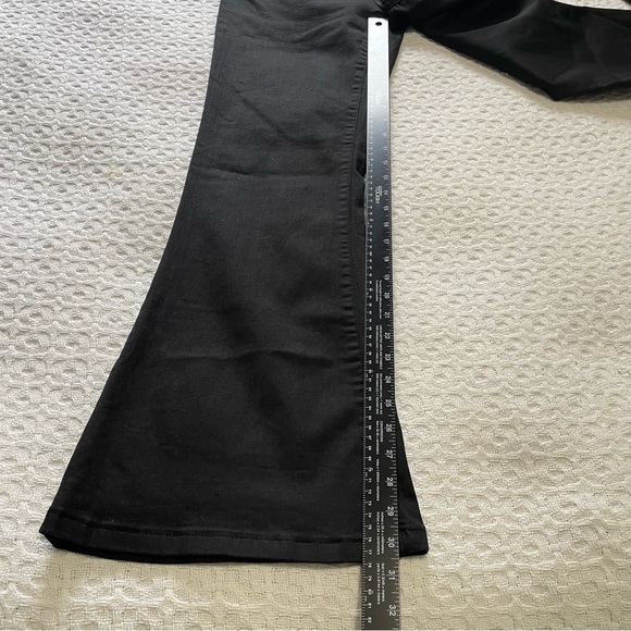 Risen Elegant Black Wide/Flare Leg Jeans Size 13- 31 ~ Casual - Picture 4 of 10